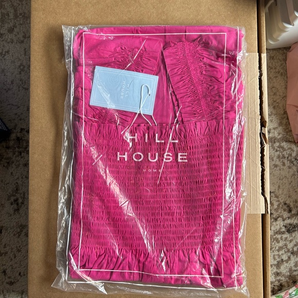 NWT Hill House Home Ellie Nap Dress in Bougainvillea Pink Women’s Sz Medium - Picture 3 of 7